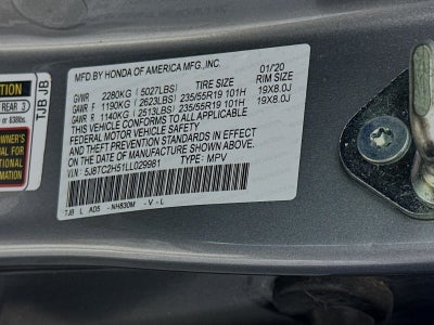 2020 Acura RDX SH-AWD w/Technology Pkg