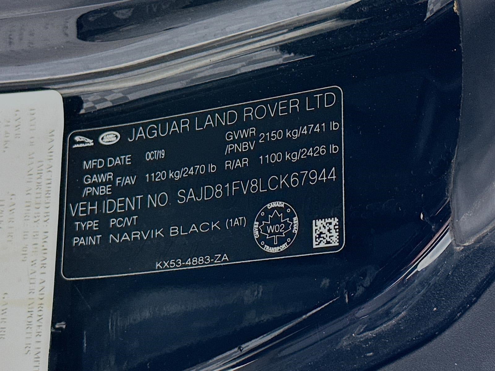 2020 Jaguar F-TYPE Coupe Auto R-Dynamic AWD