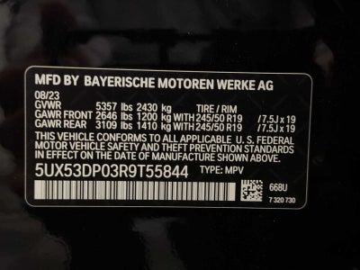 2024 BMW X3 xDrive30i Sports Activity Vehicle