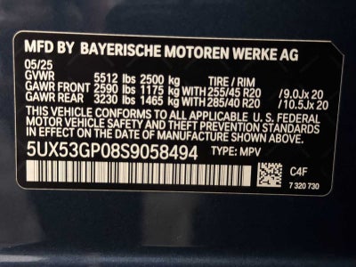 2025 BMW X3 30 xDrive Sports Activity Vehicle