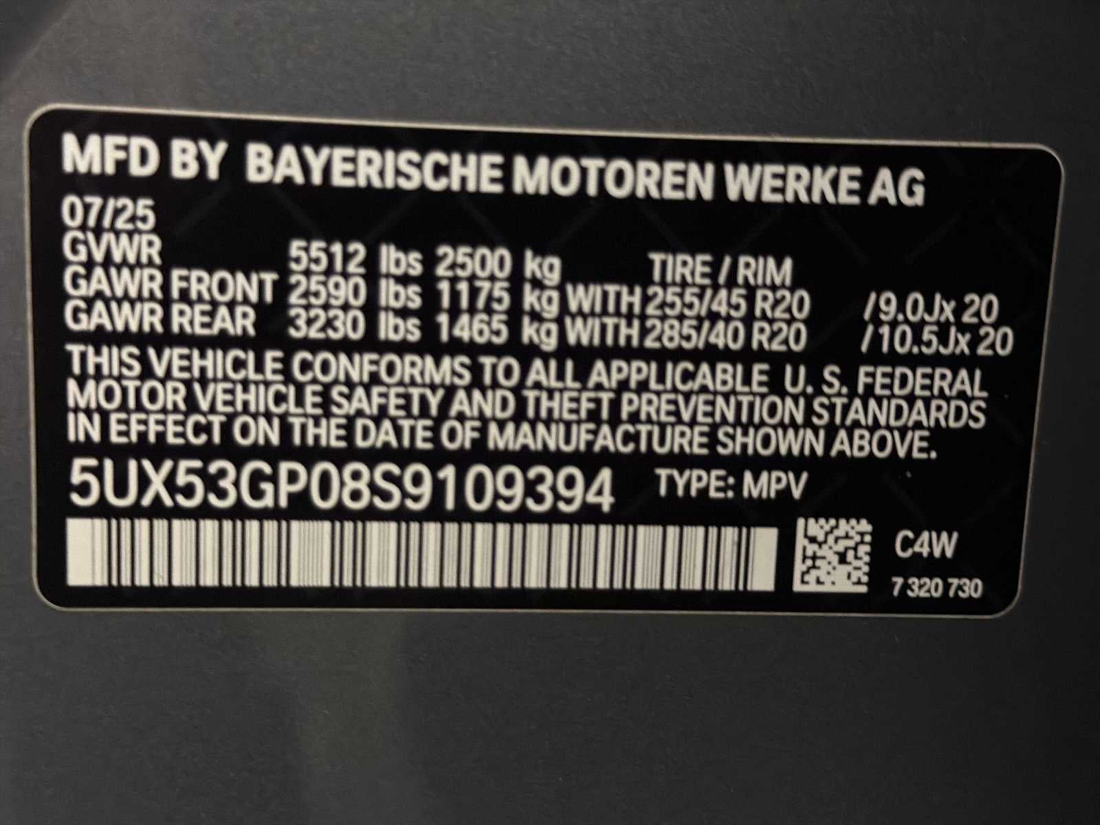 2025 BMW X3 30 xDrive Sports Activity Vehicle