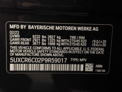 2023 BMW X5 xDrive40i Sports Activity Vehicle