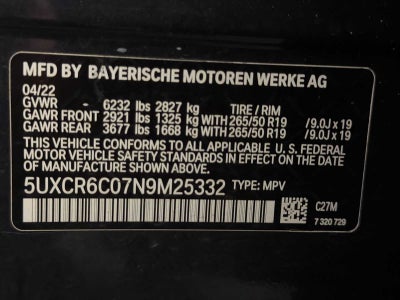 2022 BMW X5 xDrive40i Sports Activity Vehicle