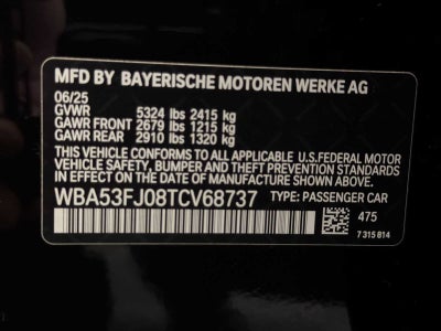 2026 BMW 5 Series 530i xDrive Sedan