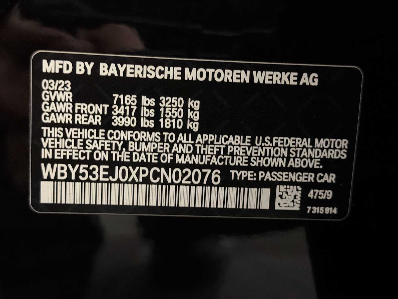 2023 BMW i7 xDrive60 Sedan