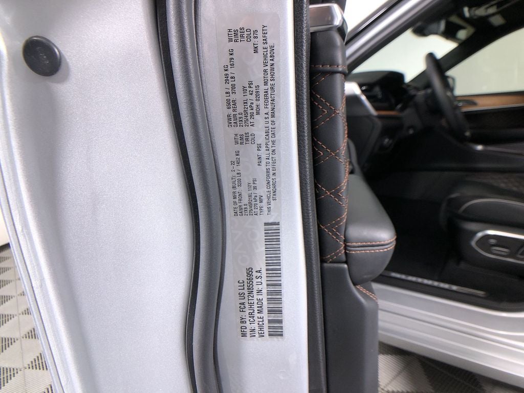 2022 Jeep Grand Cherokee Summit Reserve