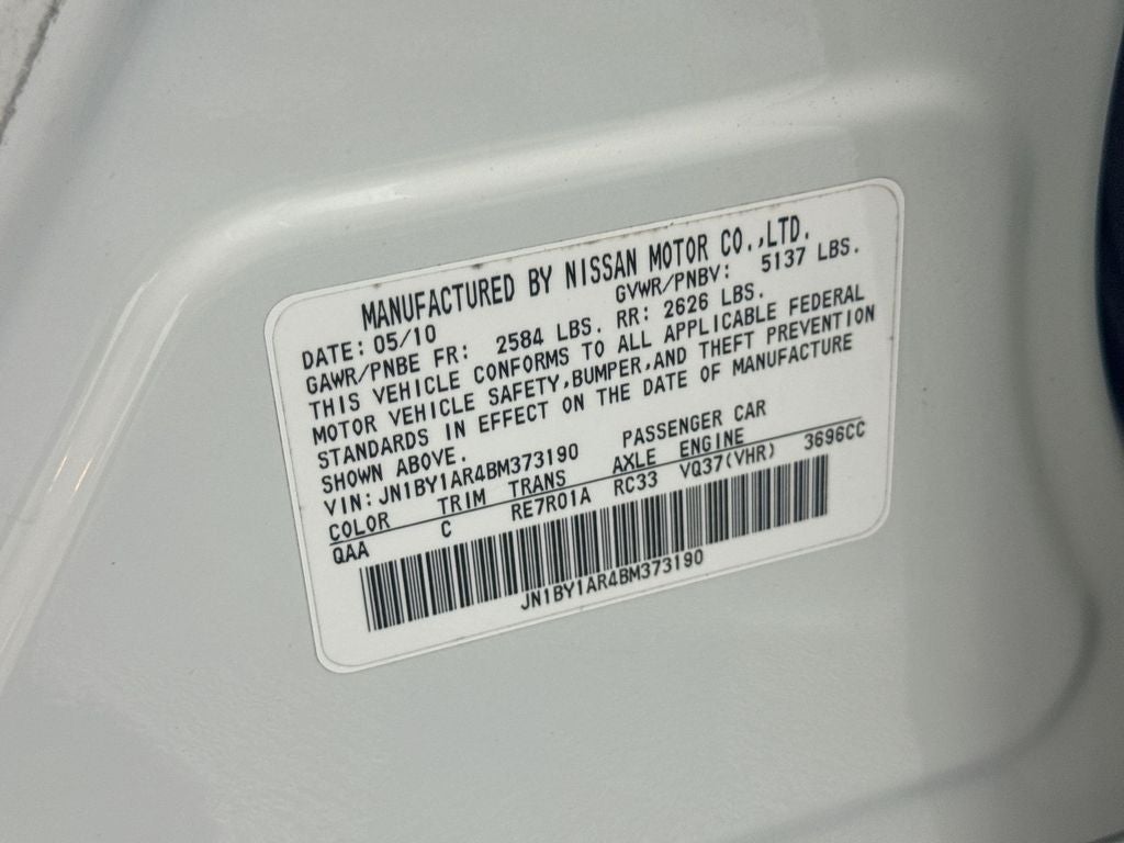 2011 INFINITI M37 X