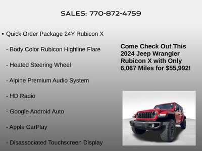 2024 Jeep Wrangler Rubicon X