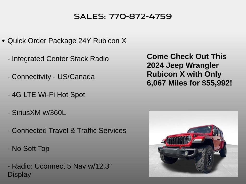 2024 Jeep Wrangler Rubicon X