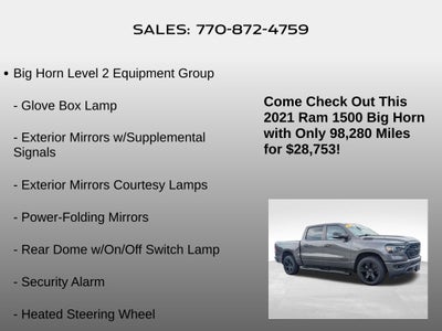 2021 RAM 1500 Big Horn/Lone Star