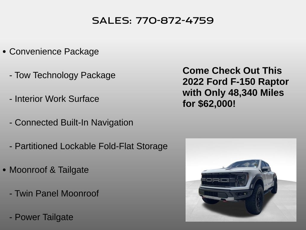 2022 Ford F-150 Raptor