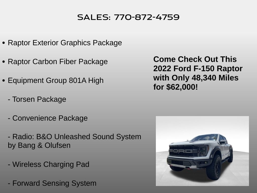 2022 Ford F-150 Raptor