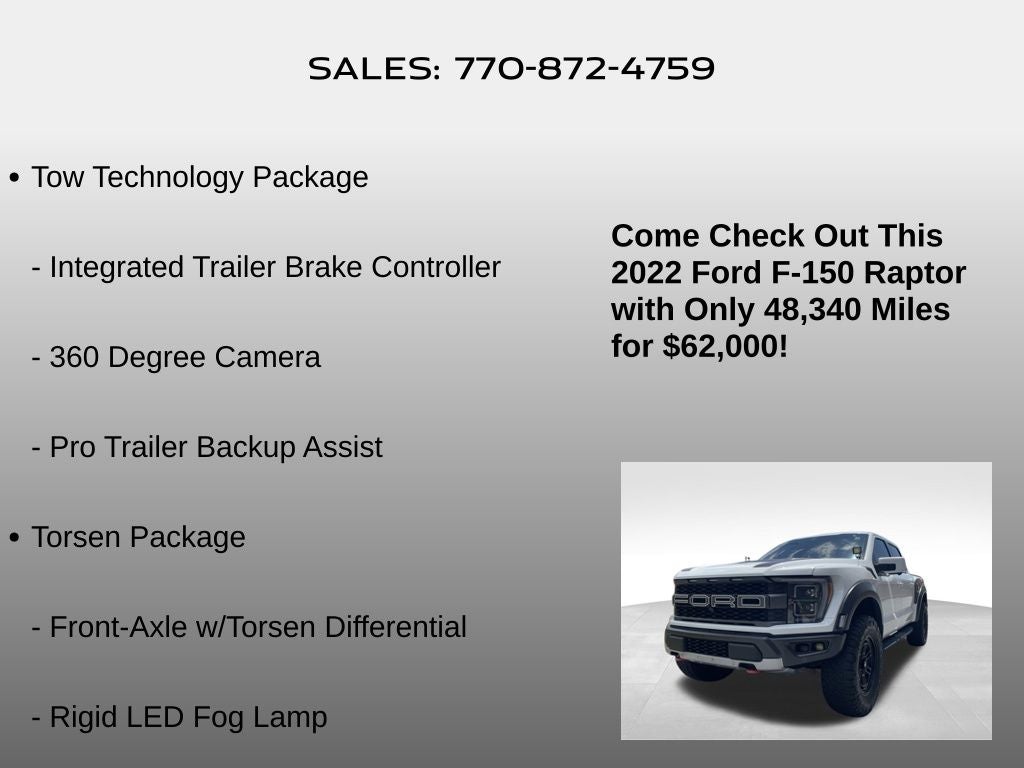 2022 Ford F-150 Raptor