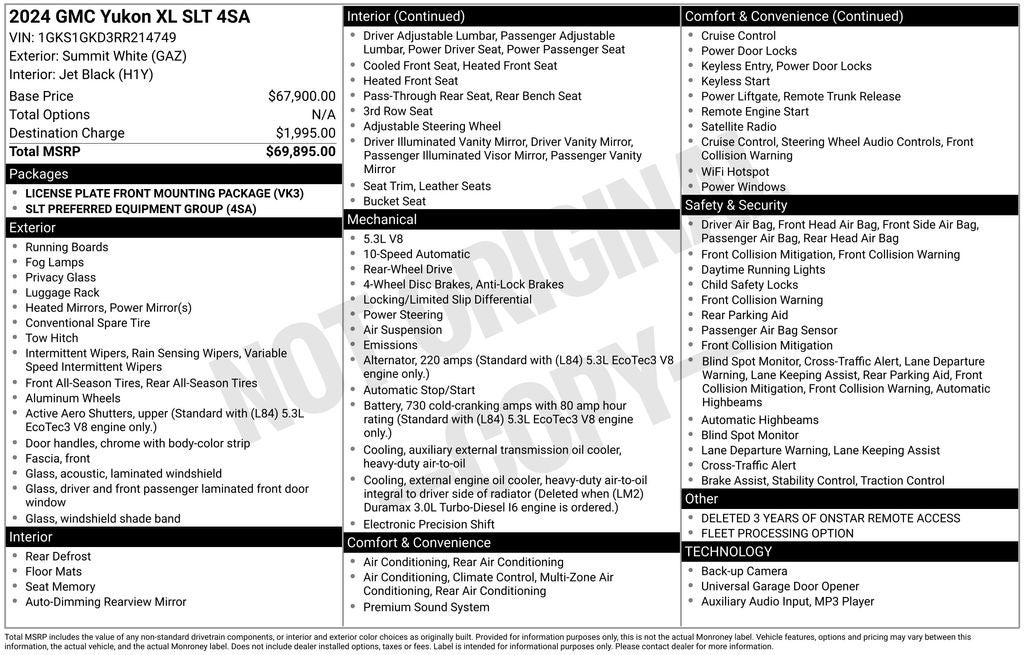 2024 GMC Yukon XL SLT
