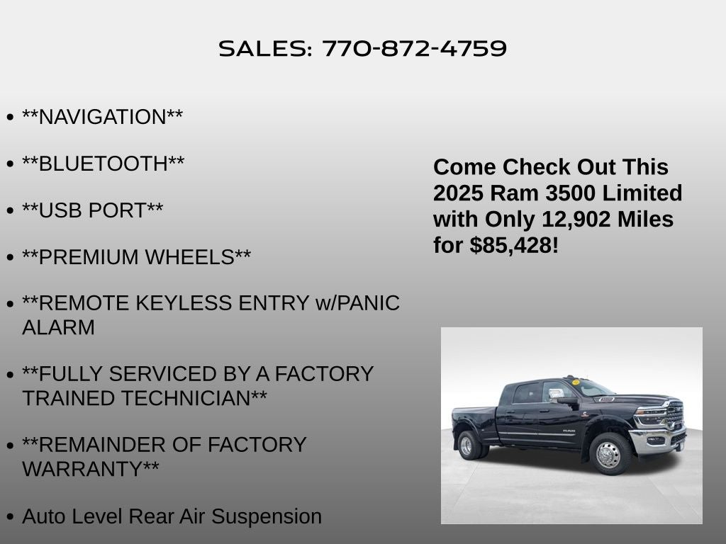 2025 RAM 3500 Limited