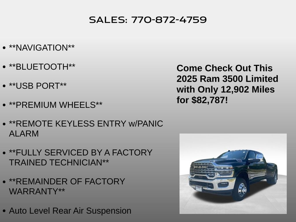 2025 RAM 3500 Limited
