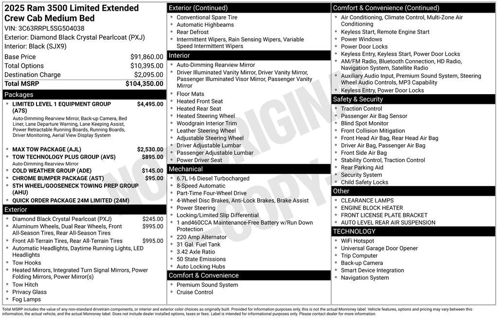 2025 RAM 3500 Limited