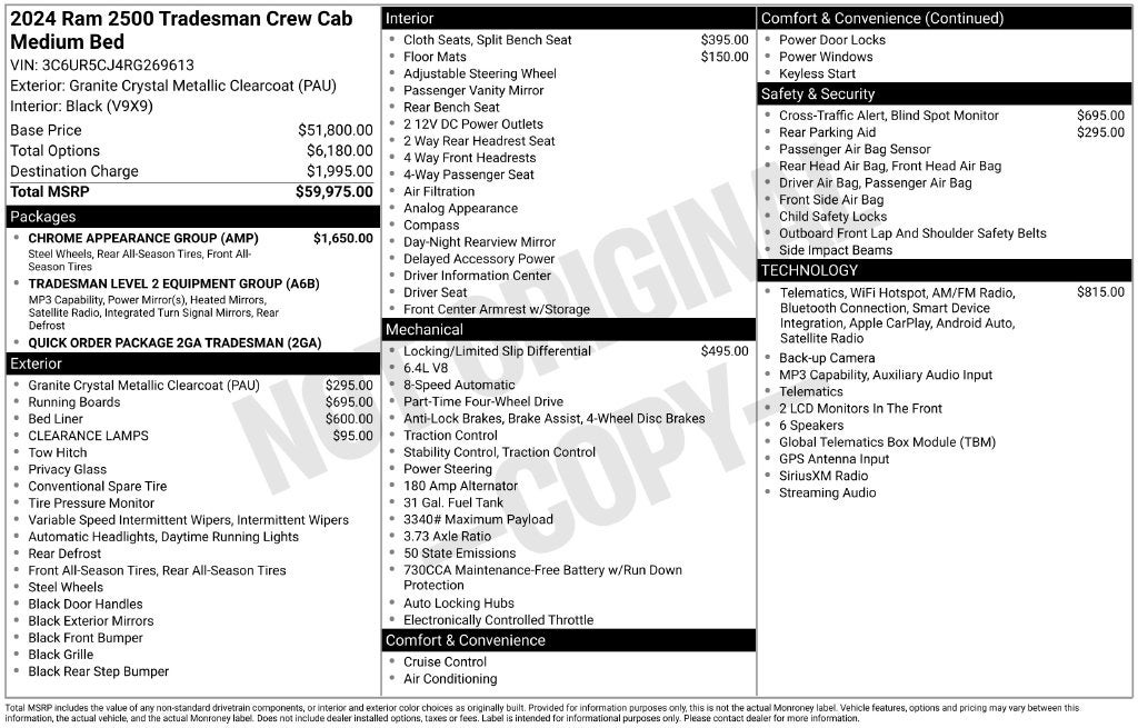 2024 RAM 2500 Tradesman