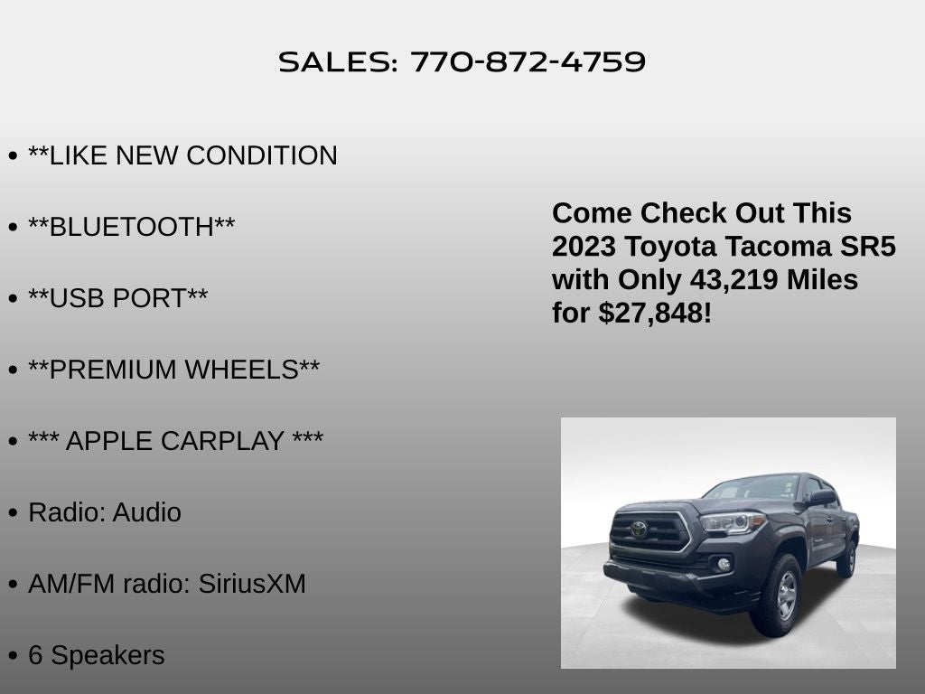2023 Toyota Tacoma SR5