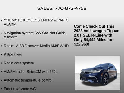 2023 Volkswagen Tiguan 2.0T SEL R-Line