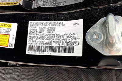 2024 Honda Civic Sport
