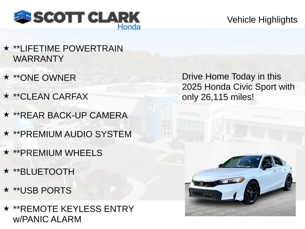 2025 Honda Civic Sport