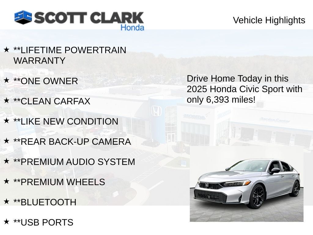 2025 Honda Civic Sport