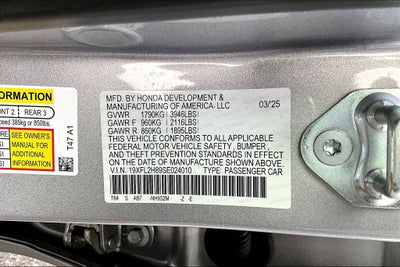 2025 Honda Civic Sport