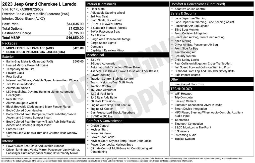 2023 Jeep Grand Cherokee L Laredo