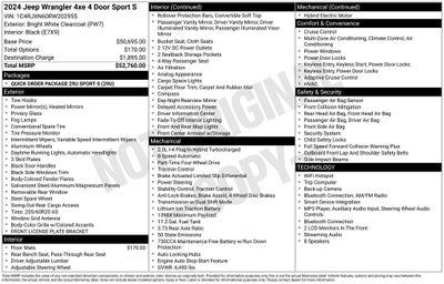 2024 Jeep Wrangler Sport S