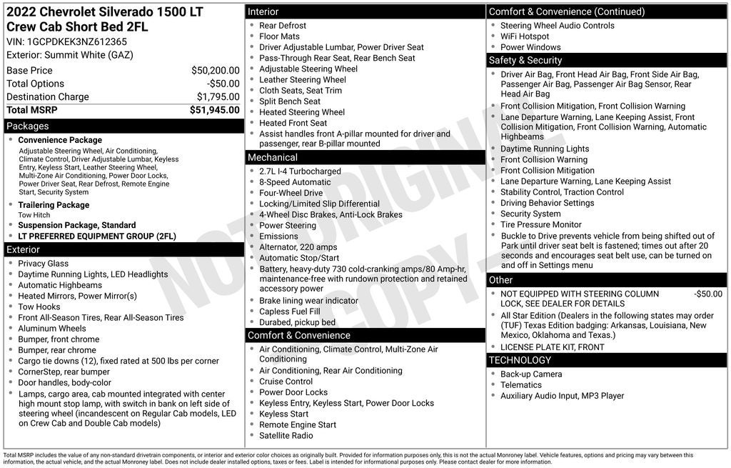 2022 Chevrolet Silverado 1500 LT