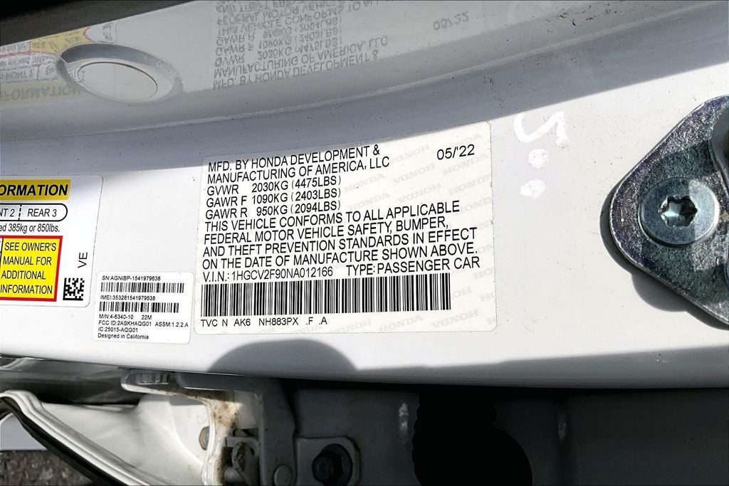 2022 Honda Accord Touring