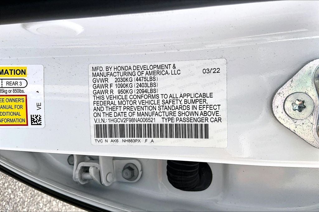 2022 Honda Accord Touring