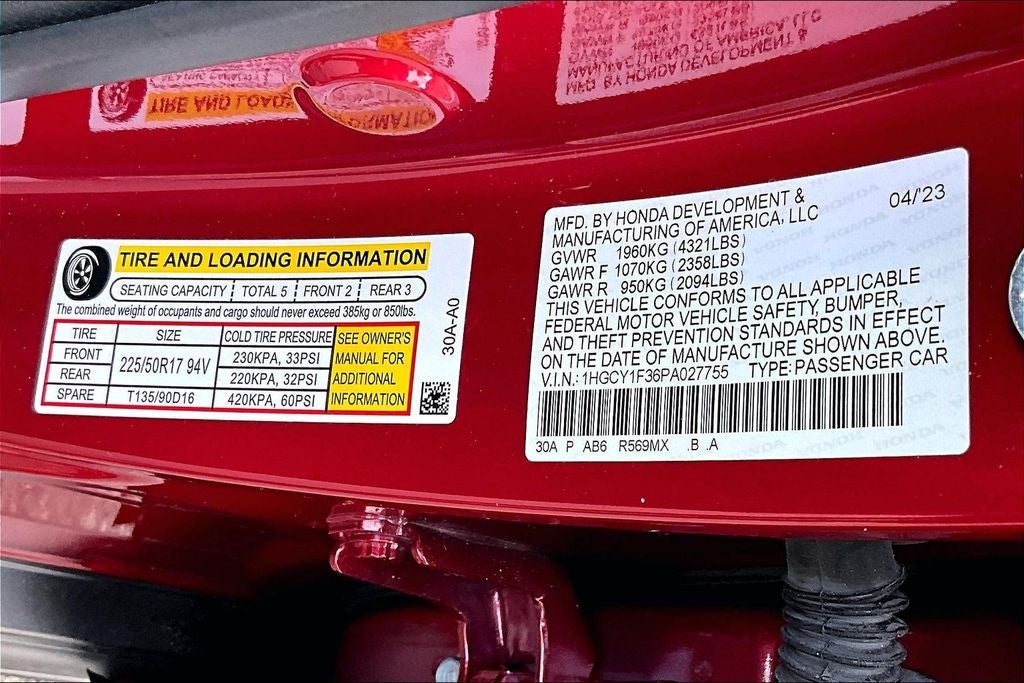 2023 Honda Accord EX