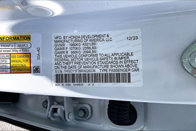 2024 Honda Accord EX
