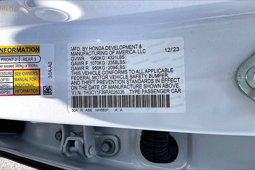 2024 Honda Accord EX