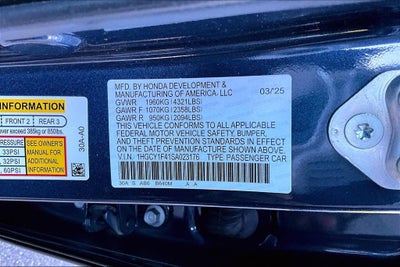 2025 Honda Accord SE