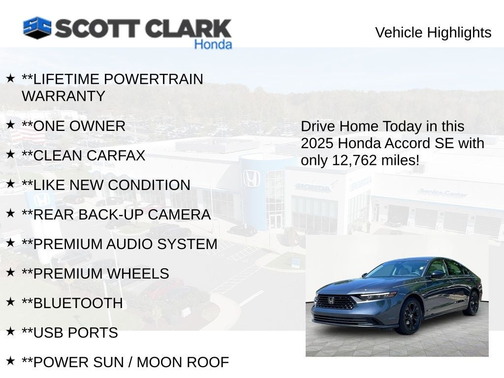 2025 Honda Accord SE