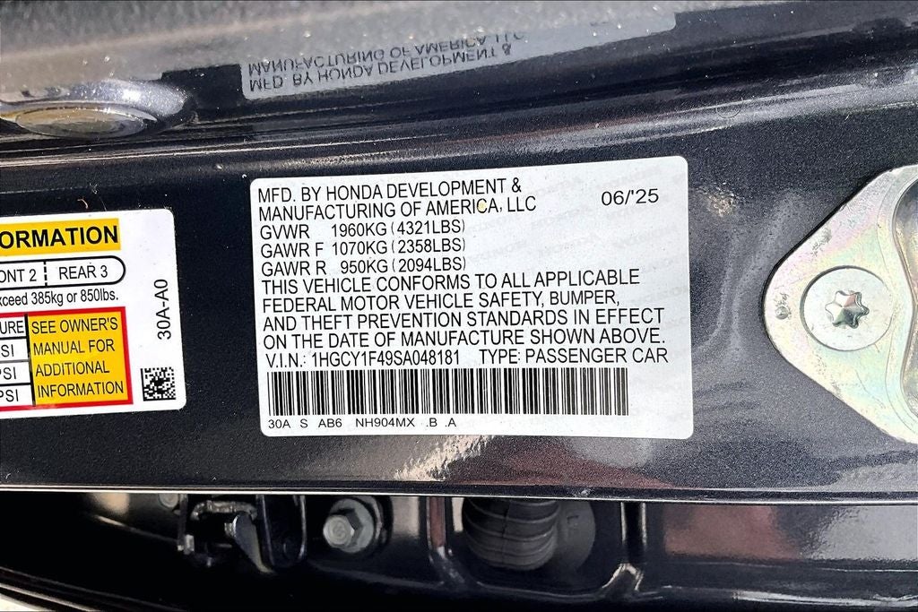 2025 Honda Accord SE