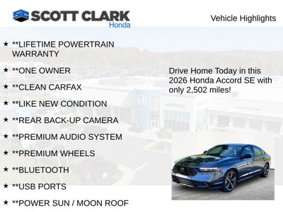 2026 Honda Accord SE