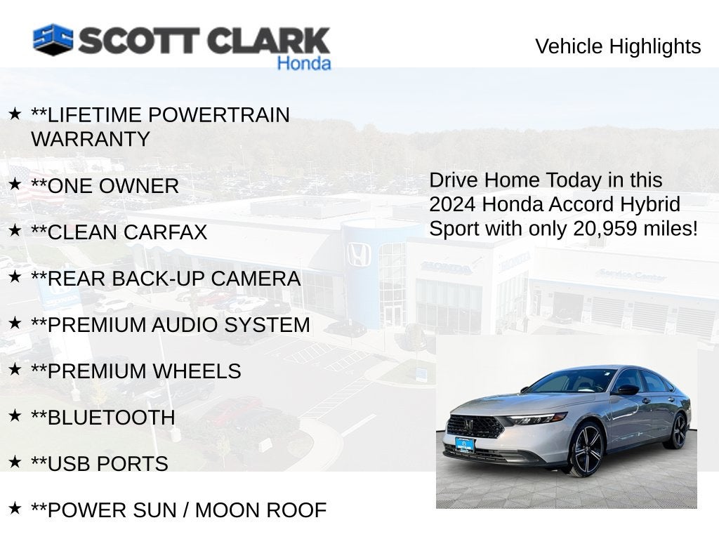 2024 Honda Accord Hybrid Sport