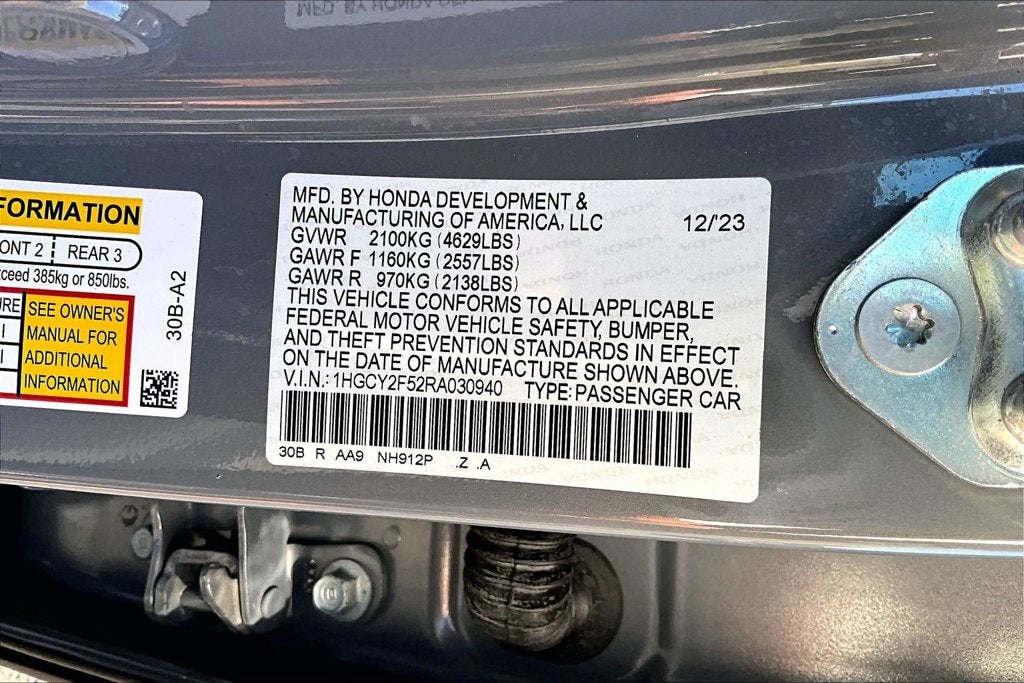 2024 Honda Accord Hybrid Sport