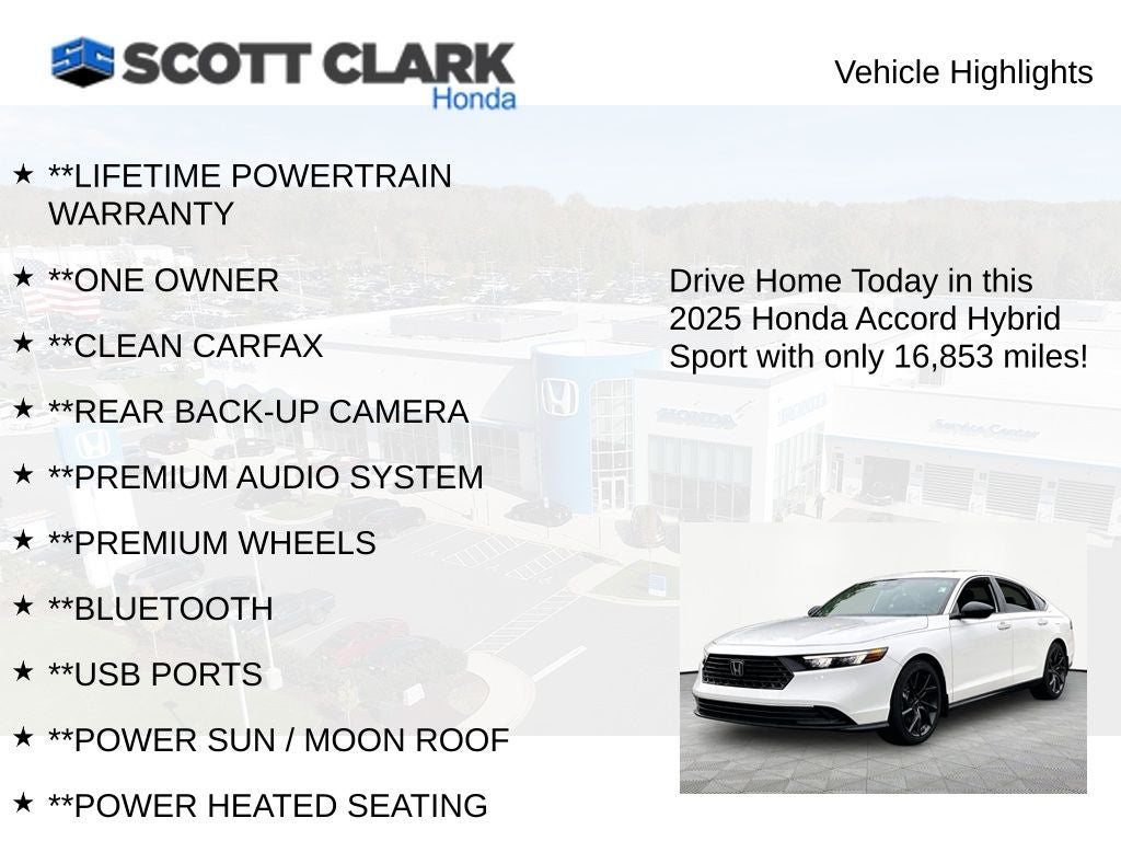 2025 Honda Accord Hybrid Sport