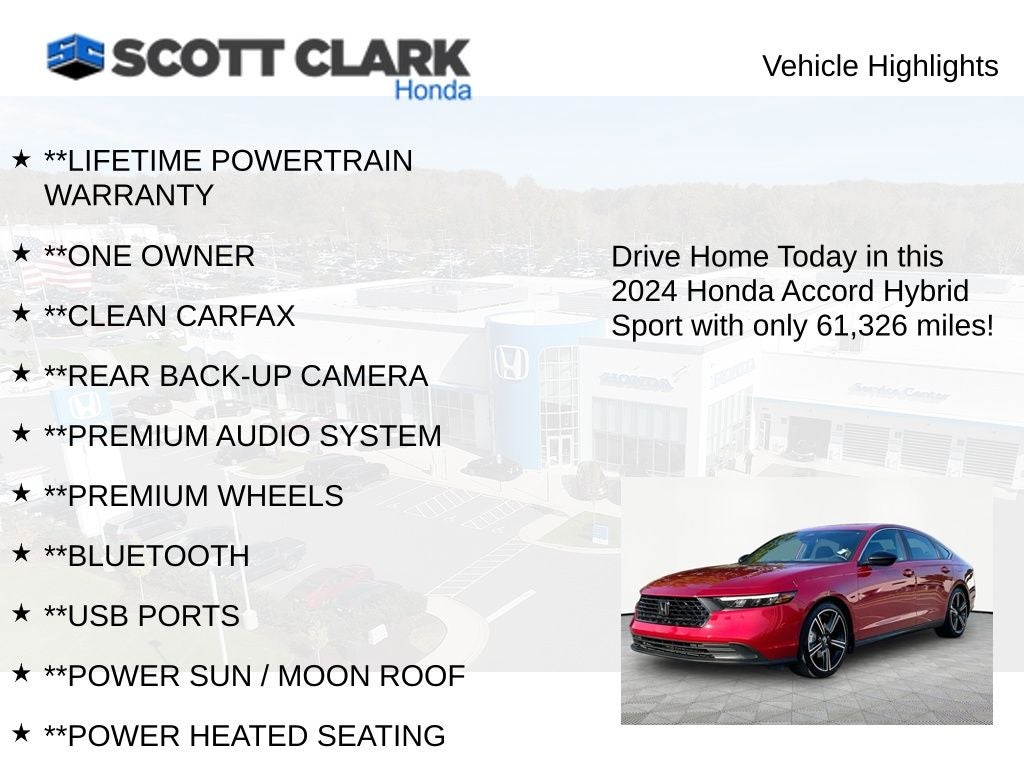 2024 Honda Accord Hybrid Sport