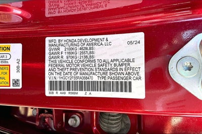 2024 Honda Accord Hybrid Sport