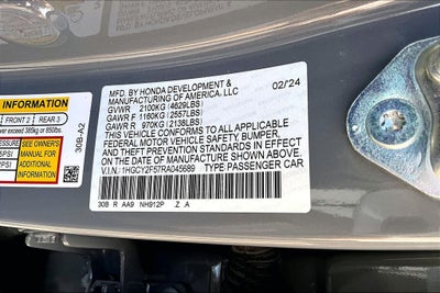 2024 Honda Accord Hybrid Sport