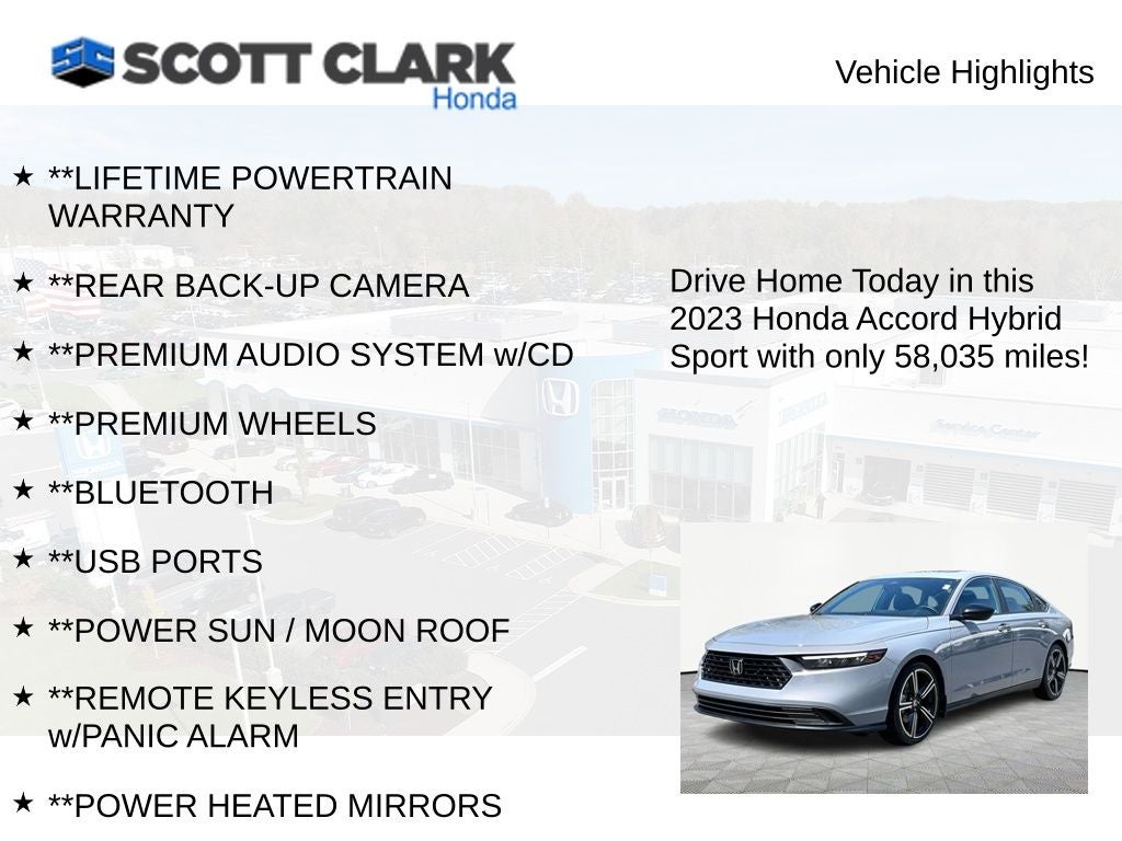 2023 Honda Accord Hybrid Sport
