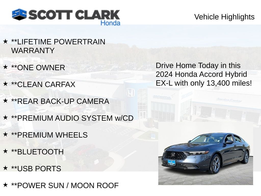 2024 Honda Accord Hybrid EX-L