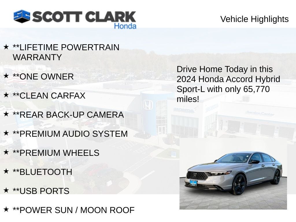 2024 Honda Accord Hybrid Sport-L