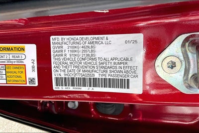 2025 Honda Accord Hybrid Sport-L